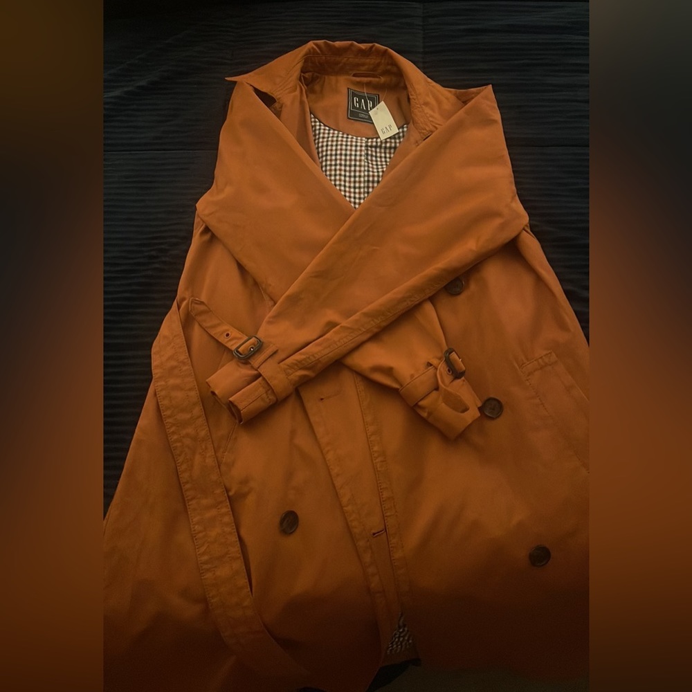 Orange Gap Trench Coat